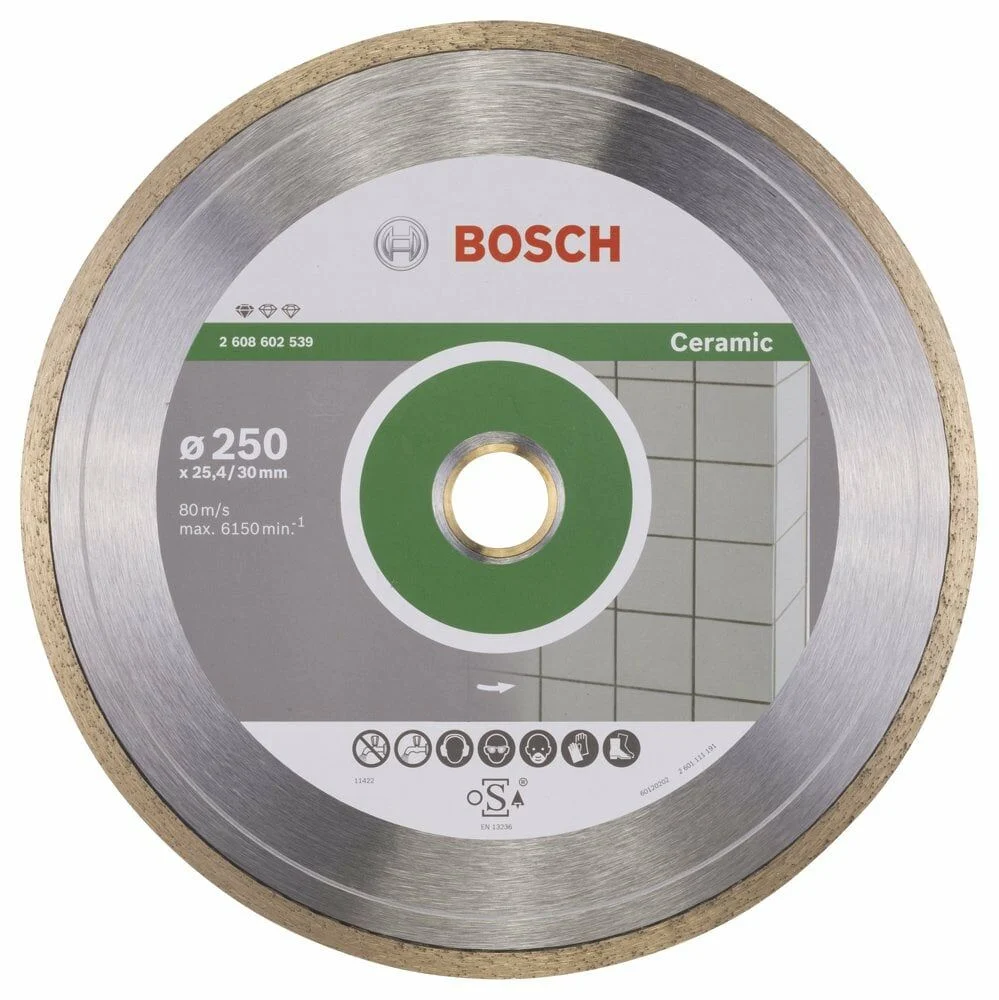 Bosch – Standard Seri Seramik İçin Elmas Kesme Diski 250 mm