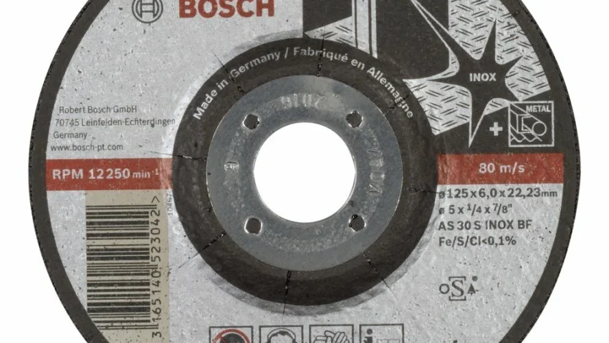 Bosch – 125*6,0 mm Expert Serisi Bombeli Inox (Paslanmaz Çelik) Taşlama Diski (Taş)