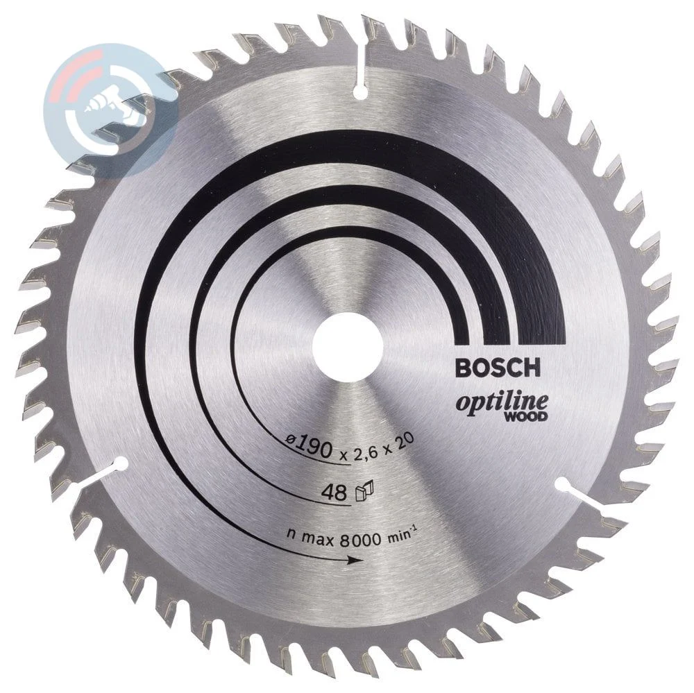 Bosch – Optiline Serisi Ahşap için Daire Testere Bıçağı 190*20/16 mm 48 Diş