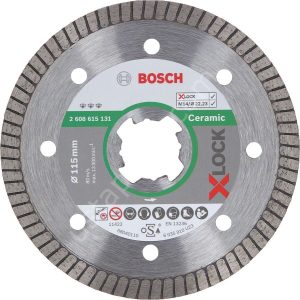 Bosch - X-LOCK - Best Serisi Seramik İçin, Extra Temiz Kesim Turbo Segman Elmas Kesme Diski 115 mm 2608615131