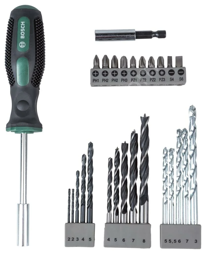 Bosch – 27 Parça Tornavidalı Vidalama ve Matkap Ucu Seti 2607017201