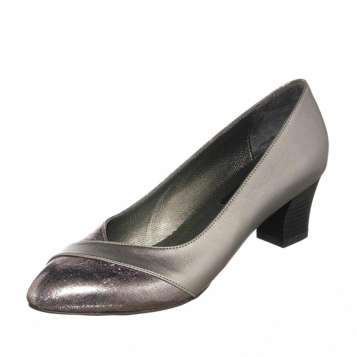Büyük Numara Stiletto Ayakkabı KDR1717 Bronz