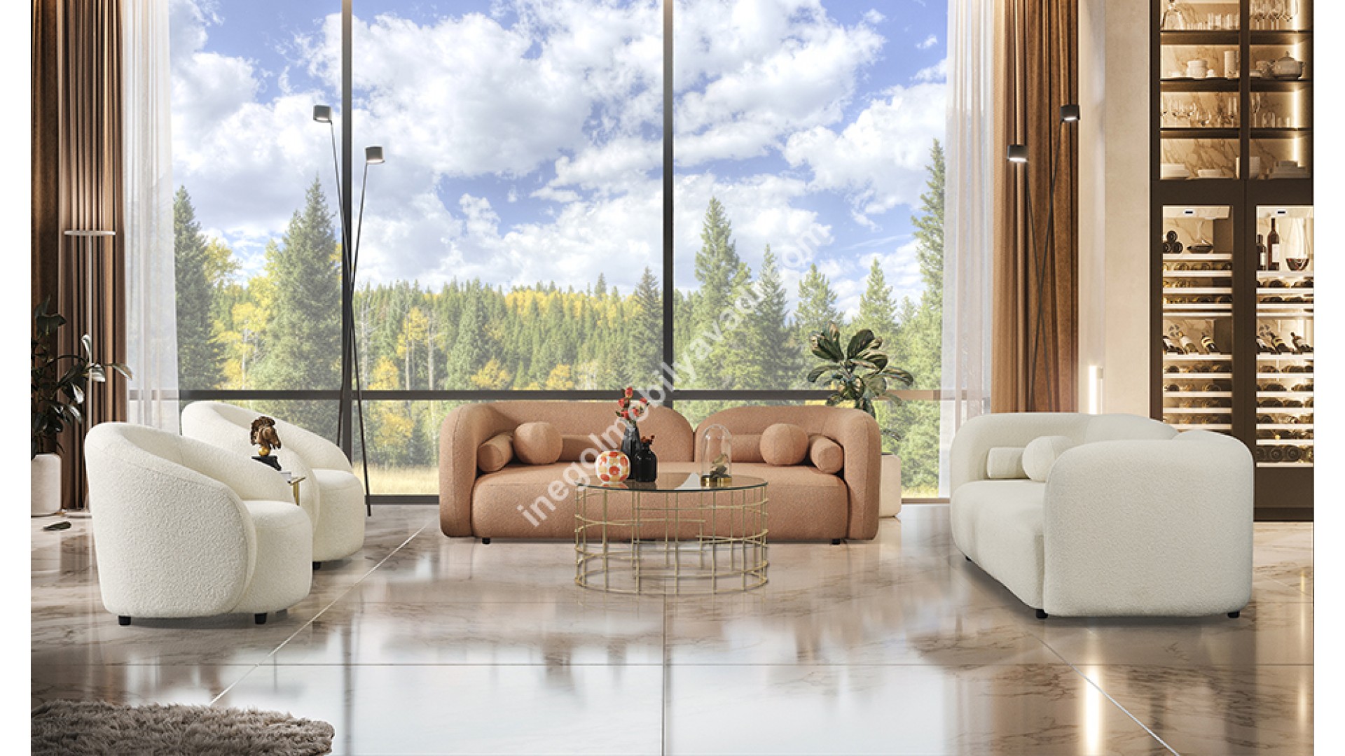 İnegöl Mobilya Bodrum Koltuk Takımı