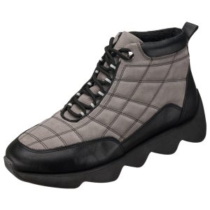 Büyük Numara Erkek Deri Bot - 24 KASIM Gri